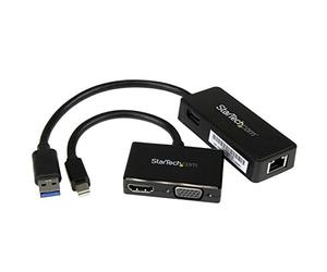 StarTech Kit Accessori 2 in 1 Surface PRO 4, mDP a VGA/HDMI, USB 3.0 GbE | Include Adattatore Mini DisplayPort e Gigabit Ethernet
