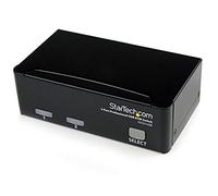 StarTech Kit Switch KVM USB VGA 2 Porte 1920x1440 con Cavi Hub (SV231USBGB) | Qualità Professionale, Condivisione di Tastiera Mouse e Monitor, Ideale per 2 Computer