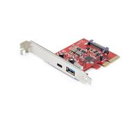 STARTECH Lettore di Memoria e Dock Station USB 3.2 Tipo C Rosso 10 Gbit/s