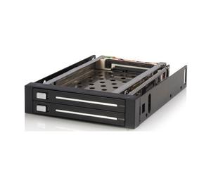 STARTECH Lettore Rack Portatile Trayless Hot-swap per 2 Hard Disk SATA