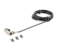 StarTech LTULOCK4D Lucchetto Cavo Laptop 3-in-1 Universale 4 Cifre 2m