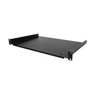 StarTech Mensola Rack 1U a Sbalzo 19", Portata 25kg (SHELF-1U-12-FIXED-S) | Per Dispositivi non Installabili a Rack, Vassoio Universale, Profondità 30cm
