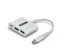 StarTech Mini Dock USB-C 3-in-1 HDMI 4K 60Hz, 140W PD 3.2, 5Gbps, Nero | Compatibile MacBook, Dell, ThinkPad, HP, iPad, Tablet