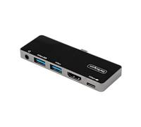 StarTech.com Adattatore Multiporta USB C a HDMI 4K 60Hz, Hub USB 3.0 a 3 porte, HDMI 2.0 Audio - USB-C Mini Docking station con 100W Power Delivery per Pc/notebook - Dock da viaggio universale USB Type-C/Thunderbolt