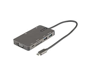 StarTech Mini Dock USB-C 9-in-1 HDMI 4K 30Hz o VGA, 100W PD, SD, GbE | Alimentazione 100W, Ideale per MacBook M1-M4 e Windows, Uscita 1080p VGA
