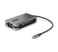 StarTech.com Adattatore Multiporta USB-C - Docking Station USB Type C con HDMI/VGA 4K60Hz - Hub USB a 3 porte 1x ricarica - P