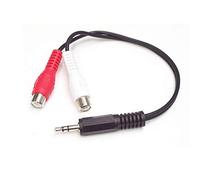StarTech MUMFRCA, Cavo Audio Stereo, 15 cm - 3.5 mm Maschio a 2 Femmina RCA | Collega Computer e MP3 a Impianti Stereo, Connettori Placcati Oro