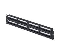 StarTech Pannello Patch Cat6 48 porte 2U montabile su rack, Patch panel/pannello di rete RJ45, UTP, 110 Punch-Down