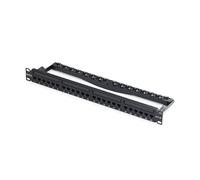 StarTech Patch Panel Passante a 24 Porte 1U, Pannello Patch con Accoppiatori in Linea RJ45 UTP Cat6 con Barra di Gestione Cavi, Montaggio in Armadio Rack 19"