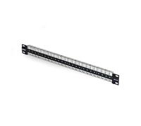 StarTech Patch Panel Vuoto Keystone STP 48 Porte 1U (C6PANELSTP481U) | Per Connettori Keystone RJ45 Cat6, Montaggio in Armadio Rack 19 Pollici, Schermato