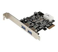 StarTech Pexusb3s25 - Scheda adattatore Pci Express Superspeed USB 3.0 a 2 porte con Uas