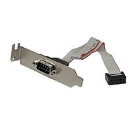 StarTech Staffa per slot PLATE9MLP – 1x DB-9 a 1x IDC, lamiera basso profilo, grigio