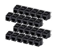 StarTech Presa Keystone RJ45 Cat6 UTP x24, 110 Punch Down 180°, Nero
