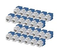 StarTech Connettore Keystone RJ45 Cat6 UTP, Confezione da 24 Prese Ethernet per Scatola a Muro, Terminazione a 180°; Bianco
