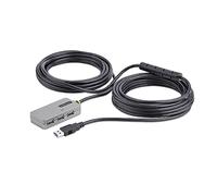 StarTech Prolunga USB 3.0 10m con Hub Estensione 4 Porte USB-A, Cavo Attivo | Alimentazione USB