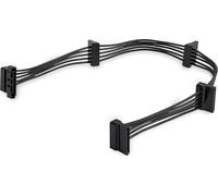 ST PYO4SATA - 4X cavi splitter SATA 15 pin, 40 cm, nero