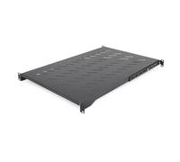 StarTech.com Ripiano Rack 19" 1U Ventilato, Mensola Regolabile (71,1-87,3cm) in Acciaio per Armadio Rack a 4 Montanti. Max 68kg