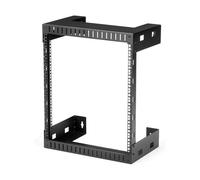 StarTech RK12WALLO 12 HE Rack Open Frame a Parete 30,5 cm Profondo Nero
