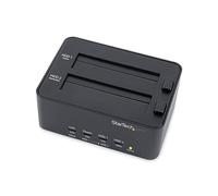 StarTech SATDOCK2REU3 Dock duplicatore USB 3.0 a HD - Duplicatore di dischi rigidi/HDD indipendente Clonatore ed Eraser