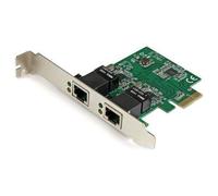 STARTECH SCHEDA ADATTATORE DI RETE ETHERNET PCIe 2 x GIGABIT ETHERNET LOW PROFIL