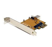 StarTech Scheda adattatore PEX2MPEX – PCI Express a Mini PCIe – Arancione, Argento