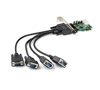 StarTech Scheda adattatore seriale PCIe PEX4S953 – 4 porte RS232 DB9, 16950 UART, Windows/Linux