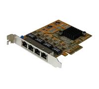 STARTECH Scheda di Rete Ethernet Gigabit PCIe a 4 porte con supporto Jumbo Frame