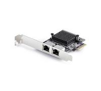 StarTech.com Scheda di Rete PCIe Gigabit a 2 Porte 5G, NIC PCI Express 5G/2,5G/1G/100M/10M, Realtek RTL8126, Windows/Linux, TAA
