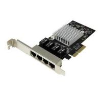 Startech Scheda Di Rete Pcie Gigabit Poe-4 Porte One Size Black