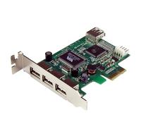 STARTECH Scheda PCI Express Basso Profilo con 4 Porte USB 2.0 Verde