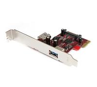 StarTech.com Scheda PCI Express Superspeed USB 3.0 a 2 Porte con Supporto Uasp, 1 Interna 1 Esterna
