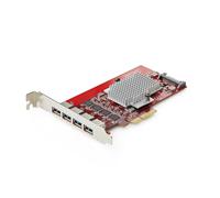 StarTech Scheda PCIe USB-A a 4 porte, USB 3.2 a 10 Gbps, Scheda di espansione PCI Express 3.0, 4 controller USB indipendenti, Windows/Linux/macOS, TAA