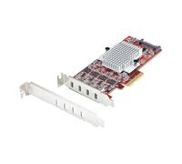 StarTech Scheda PCIe USB-C a 4 Porte, Basso Profilo (P10Q4C-USB-CARD-LP) | Scheda Espansione PCI Express 10Gbps, 4 Controller Indipendenti