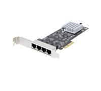 StarTech.com Scheda di rete 2.5 Gigabit a 4 porte - Ethernet PCIe da 2,5 Gbps NBASE-T, Intel I225-V, per PC, NIC Multi-Gigabit, LAN server PCI Express, Interfaccia [PR42GI-NETWORK-CARD]