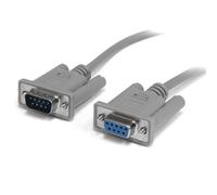 Startech SCNM9FM - Cavo Null Modem Seriale Db9 Rs-232, F/M, Grigio, 3 metri