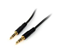 StarTech.com Cavo audio da 3,5 mm da 90cm Sottile, Cavo AUX Jack 3.5 mm, Cavo audio stereo maschio a maschio, Cavo AUX, Cavo per cuffie, Cavo ausiliario Mini-jack M/M (MU3MMS)