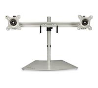 StarTechcom Supporto per due monitor - Orizzontale - Argento