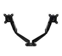 StarTech Supporto doppio braccio per monitor Two Monitor - 2 porte USB, audio passante - Nero