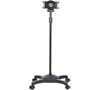 StarTech Supporto Mobile da Pavimento per Tablet 7-11" con Ruote Bloccabili | Base Treppiede da Pavimento Stabile, Facile da Spostare, Ideale per Fiere, Negozi ed Eventi