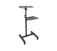 StarTech supporto mobile per computer e proiettore Supporto mobile regolabile per proiettore e laptop con rotelle bloccabili e gestione dei cavi,