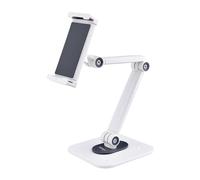 StarTech.com Supporto per Tablet da Tavolo - Braccio Porta Tablet Regolabile da Scrivania - Stand Universale per Tablet Ergonomico, Articolato, Girevole ed Orientabile - Leggio Installabile a Parete - Capacità 1kg