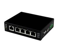 StarTech Switch Industriale Gigabit Ethernet 5 Porte Non Gestito (IES51000) | Design Robusto per Ambienti Industriali, Grado di Protezione IP30, Ethernet Gigabit