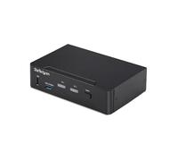 StarTech Switch KVM DisplayPort a 2 Porte, 4K 60Hz, DP 1.2, Hub USB 3.0 | Condivisione monitor tastiera e mouse, Risoluzione Ultra HD 4K, Ideale per postazioni doppie