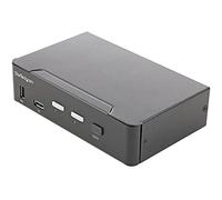 StarTech.com KVM Switch HDMI a 2 porte - Monitor singolo 4K 60Hz Ultra HD HDR - Switch KVM HDMI 2.0 per PC con 2 porte USB 3.0