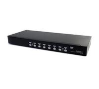 STARTECH SWITCH KVM RACK 1U 8 PORTE VIDEO VGA 8 USCITE CUFFIA JACK 3.5MM 8 ENTRA
