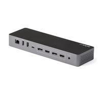 StarTech.com Dock Thunderbolt 3 compatibile con USB-C - Doppio monitor DisplayPort 1.4 4K 60Hz o doppio display HDMI - Laptop Docking Station 8K 60Hz - Dock TB3/USB-C - 96W PD, 5xUSB - 10Gbps