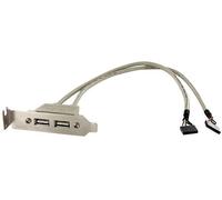 STARTECH - USBPLATELP - ROB, 2X USB, PIASTRA BASSA PROFILO