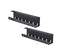 StarTech Vassoio Cavi Scrivania 106cm, 2 Pezzi, Nero (S2MB-DESK-CABLE-TRAY)