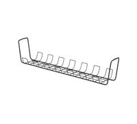 StarTech Vassoio Porta Cavi Sotto Scrivania da 61,5 cm, Canalina in Metallo tipo Cestello per Multipresa, Gestione Cavi con Installazione a Vite, Nero, TAA