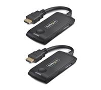 StarTech Extender HDMI Wireless 4K 60Hz Portata 20m (4KHDMI-WIRELESS-65FT) | Kit trasmettitore e ricevitore, Alimentazione USB, Plug-and-Play, Ideale per spazi huddle